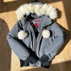 Mooseknuckles Jacket Granite/Natural Fox Fur